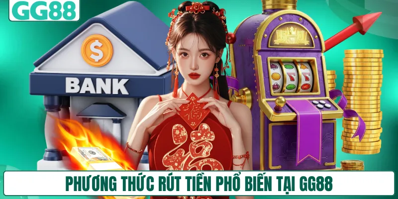 Phương thức rút tiền phổ biến tại GG88